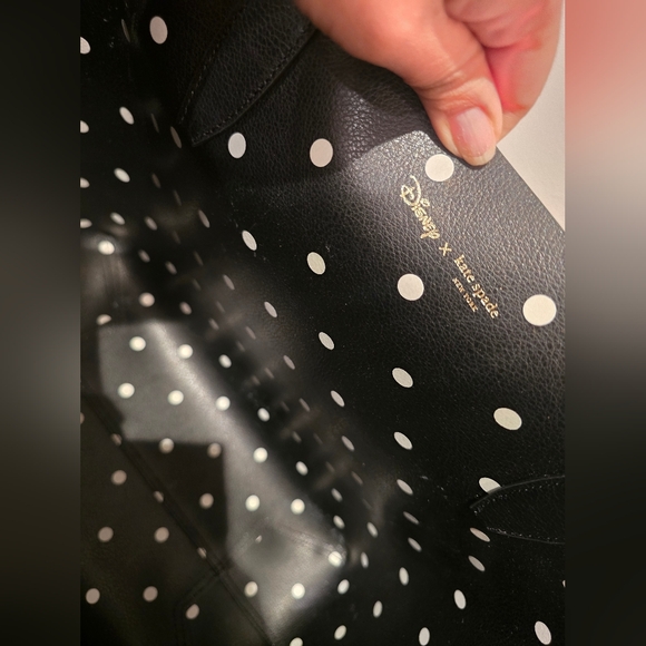 NWT Kate Spade Polka Dot Minnie Mouse Tote Bag Reversable - Picture 7 of 8